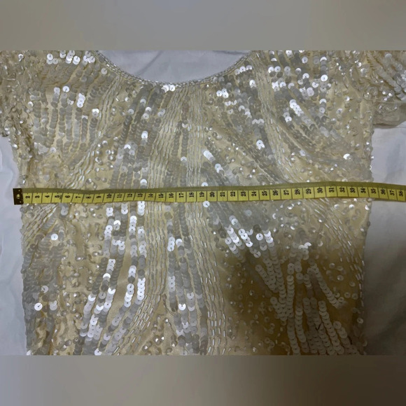 Sequin Lace Midi Dress Size 2 - Picture 12 of 15